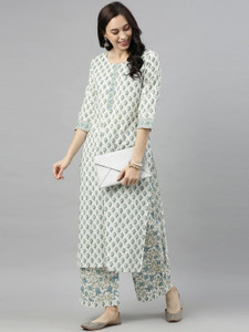 Elegance Style Women Floral Print Straight Kurta