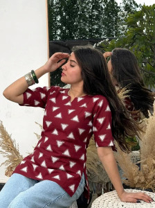 1 Stop Fashion Women Printed Straight Kurta