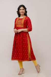 Vnyashri Women Printed Anarkali Kurta