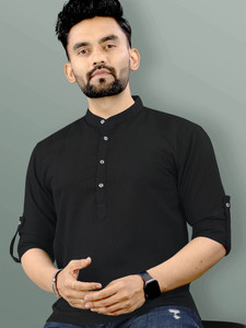 VeBNoR Men Self Design Straight Kurta