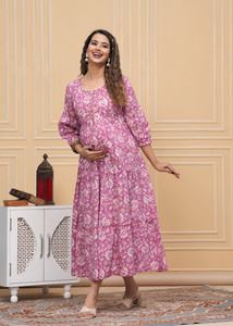 Madfury Women Printed Anarkali Kurta