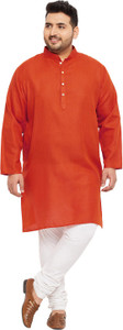 bigbanana Men Solid Straight Kurta