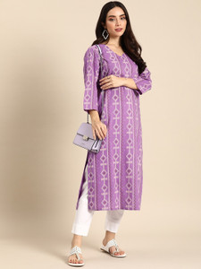 PHYSIL Women Printed Straight Kurta