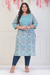 Swasti Women Printed, Floral Print Straight Kurta