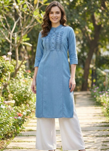 Salwa Women Solid, Self Design Straight Kurta