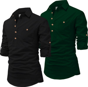 Univibe Men Solid Pathani Kurta