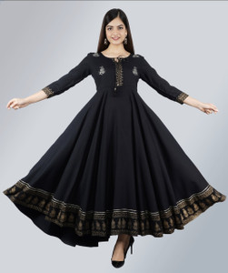 RAJBHARAT Women Printed Anarkali Kurta