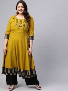 Yash Gallery Women Embroidered Flared Kurta