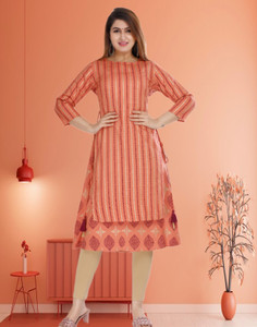 Om Sundaraaya Women Printed A-line Kurta