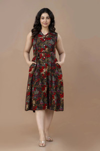 VIPY HANGER Women Floral Print A-line Kurta