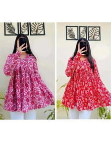 VANKAR Women Printed, Paisley, Floral Print Tunic Kurta