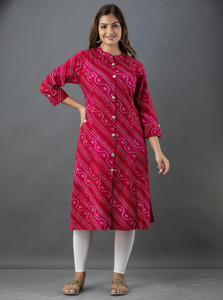 Lee Moda Women Bandhani A-line Kurta