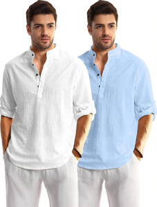 ZARTHA Men Solid Straight Kurta