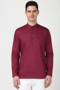 PETER ENGLAND Men Solid Straight Kurta