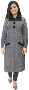 Hautemoda Women Self Design Straight Kurta