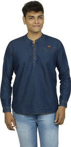 कुओंस एवेन्यू पुरुषों के लिए सॉलिड स्ट्रेट कुर्ता