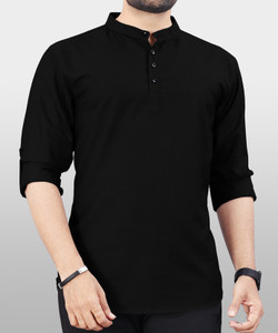Wearbird Men Solid Straight Kurta