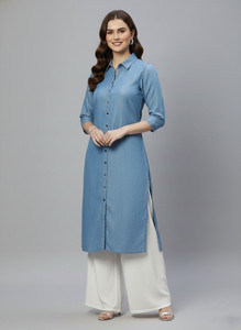 Salwa Women Solid Straight Kurta