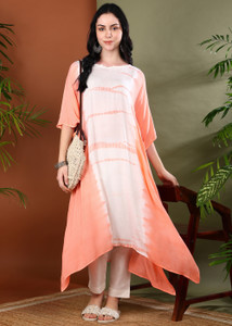 maaesa Printed Crepe Women Kaftan
