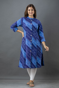 ROPA DE MODA Women Bandhani A-line Kurta