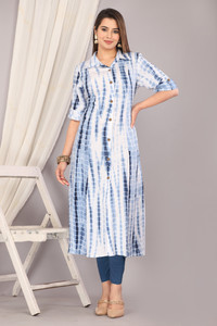 Loomista Women Printed A-line Kurta