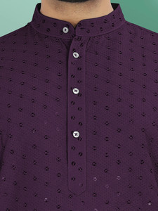 VeBNoR Men Embellished Straight Kurta