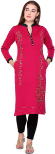 Rosary Women Printed Straight Kurta