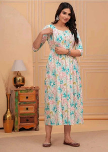 PIROKI Women Printed Anarkali Kurta