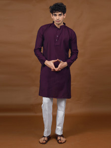 Varbandhan Men Solid Straight Kurta