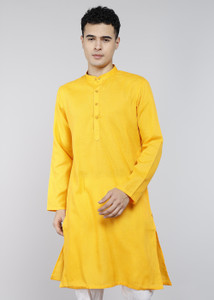 Punya Men Solid Straight Kurta