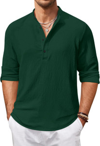 HEMADHAV Men Solid Straight Kurta