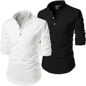 UNIFAV Men Solid Pathani Kurta