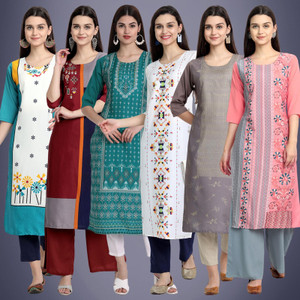 EthnicBasket Women Printed Straight Kurta
