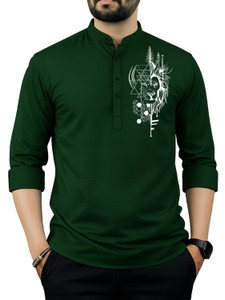 Clovetter Men Embroidered Straight Kurta