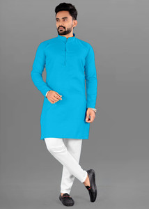 LYPLO Men Kurta Pyjama Set