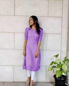 ak fashion mall Women Embroidered Straight Kurta