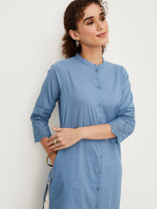 MAX Women Solid Straight Kurta