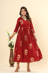 Shedika Women Printed Anarkali Kurta
