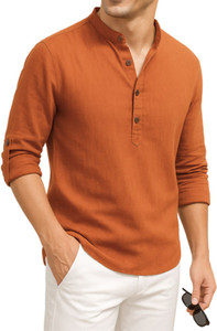 DENEEJA Men Self Design Straight Kurta