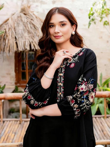 Panchiraj Women Embroidered A-line Kurta