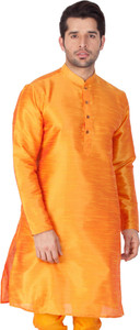 VASTRAMAY Men Solid Straight Kurta