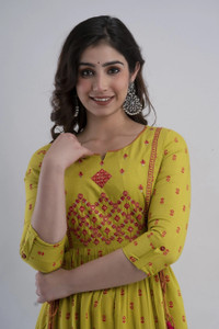 DIPANI Women Printed, Embroidered Anarkali Kurta