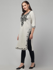 DIAMOND RUBY Women Embroidered A-line Kurta