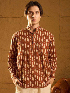 DIMMY Men Printed A-line Kurta