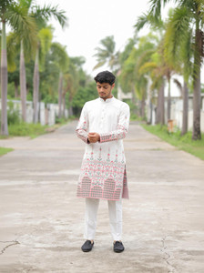 House Of Sanskruti Men Printed Straight Kurta