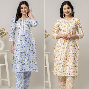 IBRANA Women Floral Print A-line Kurta