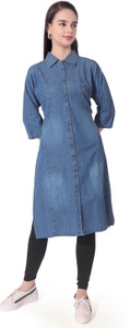 TCI Women Solid Straight Kurta