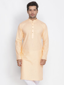 VASTRAMAY Men Solid Straight Kurta