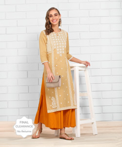 Anmi Printed Women Straight Kurta