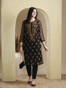 ADA Women Printed Straight Kurta